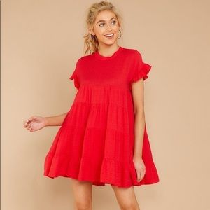 Nothing More Nothing Less Red Dress